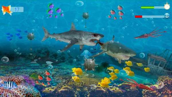 VR Shark Attack Angry Blue Whale screenshot 3