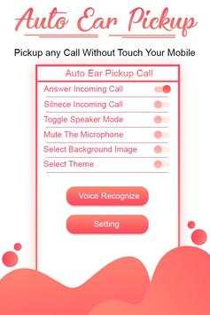 Auto Ear Pickup Call - Auto Incoming Call Answer screenshot 1