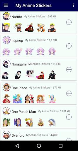 My Anime Stickers for WhatsApp screenshot 1