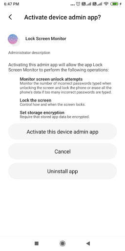 Lock Screen Monitor & Passwords Manager 4 تصوير الشاشة