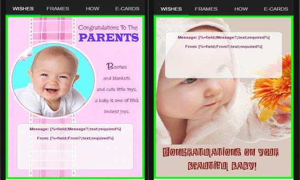New Born Baby: Cards & Frames screenshot 4