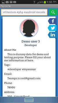 My-CV screenshot 1