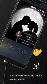 Romantic Lyrical Video Status Maker Photo And Song screenshot 4