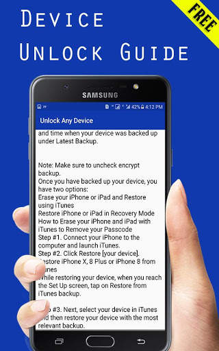 Unlock any Device Guide Free: screenshot 4