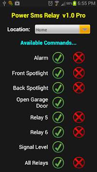 Power Relay SMS Lite screenshot 1