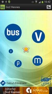 Go2 Rennes (bus, vélo, métro) screenshot 1