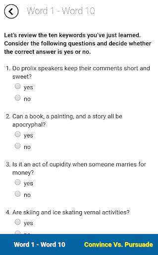 Verbal Advantage - Level 9 screenshot 4