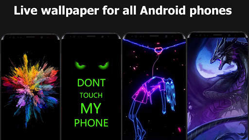 Hot live wallpapers HD cool black phone background screenshot 1
