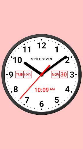 Light Analog Clock-7 3 تصوير الشاشة