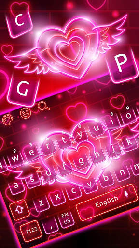 Sparkling Neon Love Theme screenshot 1