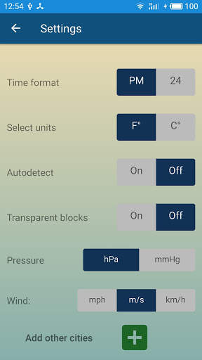 Weather forecast clock widget screenshot 6