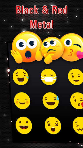 Black & Red Metal Keyboard Theme स्क्रीनशॉट 3