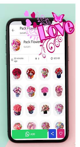 🌹Animated Flowers Stickerz for WhatsApp 🌺(GIF) screenshot 7