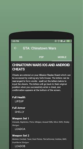Cheat Code for Grand Theft screenshot 6