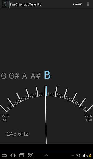 Fine Chromatic Tuner Pro screenshot 1