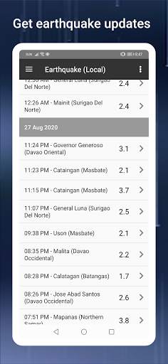 PH Weather And Earthquakes screenshot 1