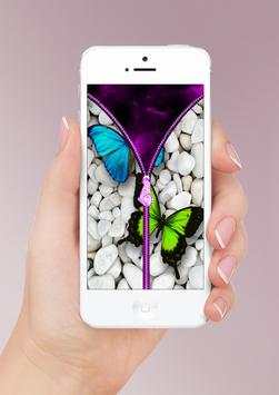 Butterfly Zipper Screen Lock screenshot 5
