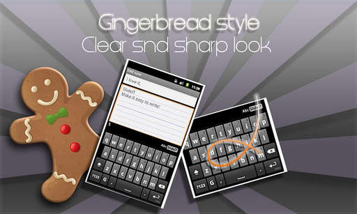 SlideIT Gingerbread Skin screenshot 1