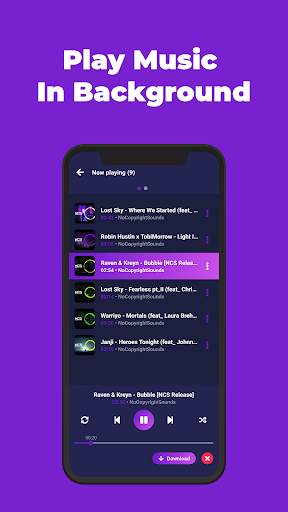 Music downloader -Music player 3 تصوير الشاشة