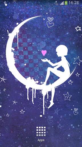Anna Blue Night Live Wallpaper screenshot 2