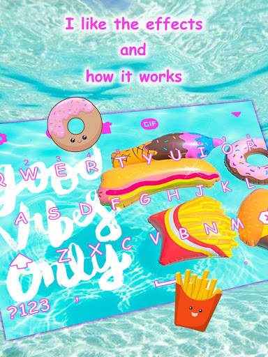 Good Vibes Summer Keyboard Theme for Girls screenshot 3