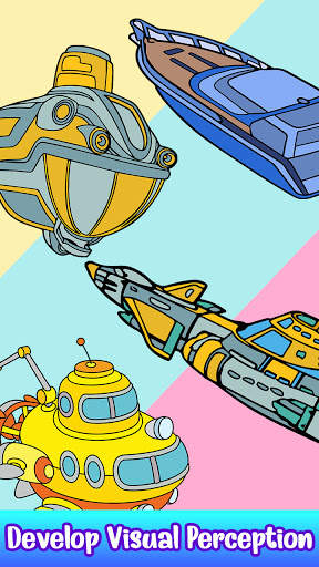 Aquatic Vehicles Paint by Number - Glitter   Color screenshot 7