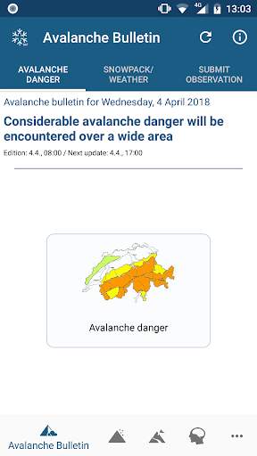 White Risk - SLF Avalanche App screenshot 1