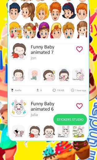Funny Babies Animated Sticker maker for whatsapp👶 screenshot 4