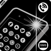 Flash on Call and SMS with LED TORCH and SOS light icon