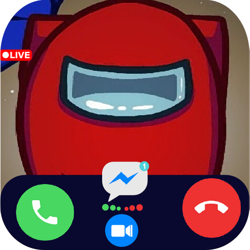 Call from 📱 among us video call &amp; talk  chat icon