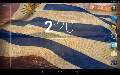 Uruguay Flag Live Wallpaper screenshot 9
