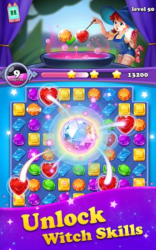 Gems Witch - Jewel Crush Adventure screenshot 13