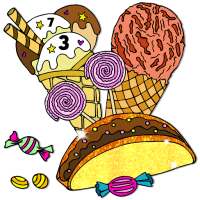 Ice Cream Paint by Numbers - Food Coloring Pages
