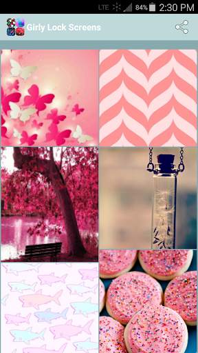 Girly Lock Screens 1 تصوير الشاشة