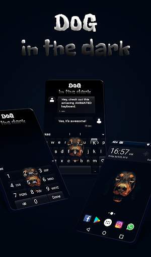 Dog Animated Keyboard   Live Wallpaper screenshot 1