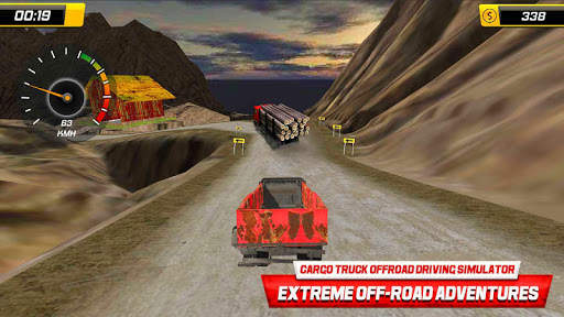Cargo Truck Offroad Driving Simulator-Hill Station screenshot 2
