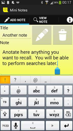 Mini Notes screenshot 1