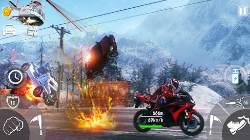Biker Gang- New Bike Race Shooting Action Game 3D screenshot 6
