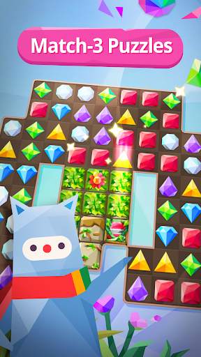 Jewels Star Story : Crystal Rain Jewels Game screenshot 1