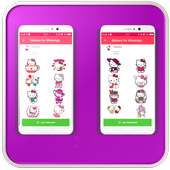 WA Pink Sticker HeloKitty - WAStickerApps