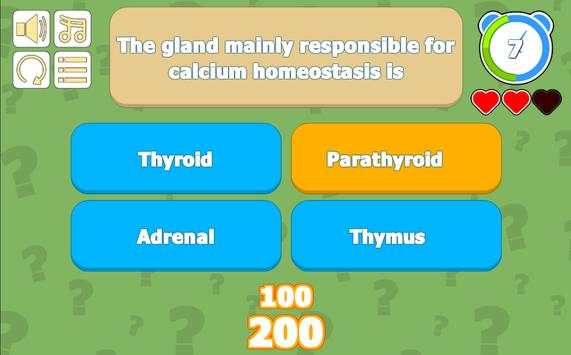 Human Biology Quiz screenshot 2