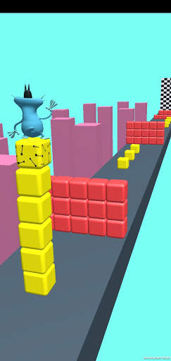 Oggy Stack Cube Surfer screenshot 2