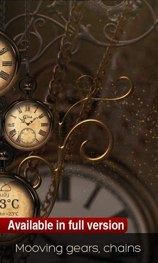 FREE Gold Clock - Live wallpaper screenshot 6