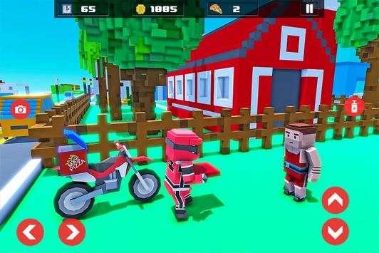 Moto Pizza Delivery: Blocky Edition screenshot 2