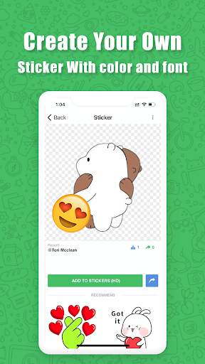 TextSticker 2023 WAStickerApps screenshot 4