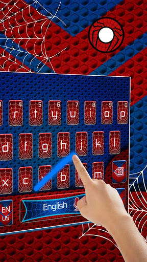 Amazing Red Blue Spider Keyboard स्क्रीनशॉट 3