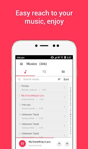 GM Music GO screenshot 2