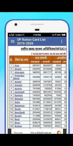 Ration Card List App 2020 - All States List скриншот 2