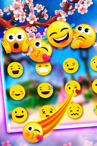Animated Keyboard Theme - Saku screenshot 3