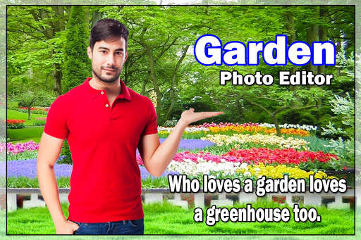Garden photo frames : Cut paste editor screenshot 4